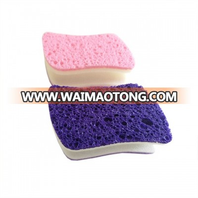 Three Layer Sponge Material Composite Abrasive Scrubbing Pad Cellulose Sponge Kitchen Cleaning Sponge