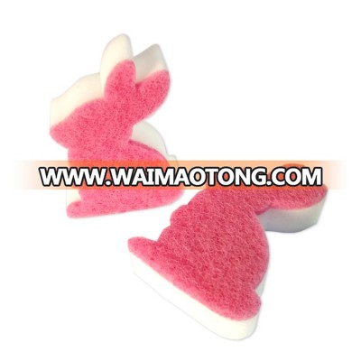 Rabbit shape Magic Eraser Melamine Foam Sponge Cleaner Sponge Scourer For Kitchen Cleaning