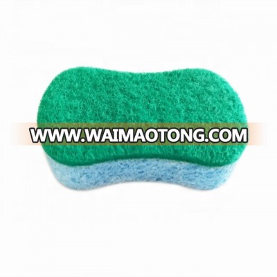 High quality abrasive scouring sponge cellulose kitchen cleaner sponge