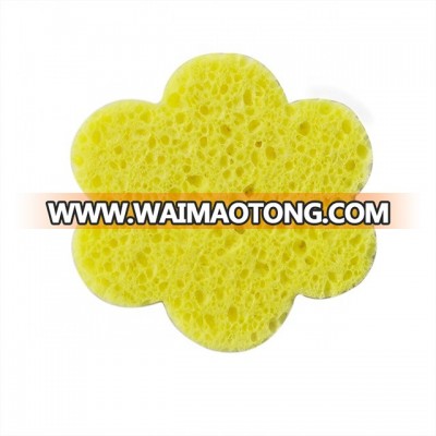 Flower shape color cellulose cleaning sponge